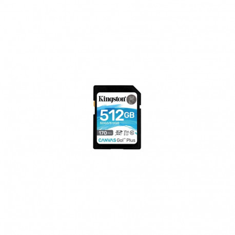 KINGSTON 512GB SDXC Canvas Go Plus 170R (Atv. iepak.)