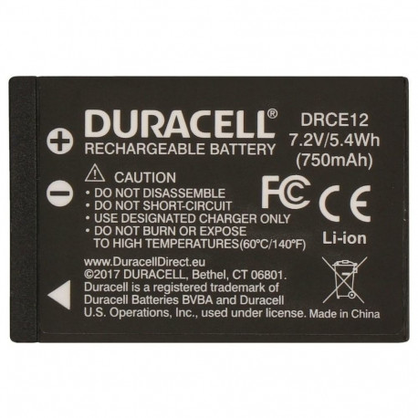 Battery - Duracell LP-E12 7.2V 750mAh Rechargeable Lithium-ion