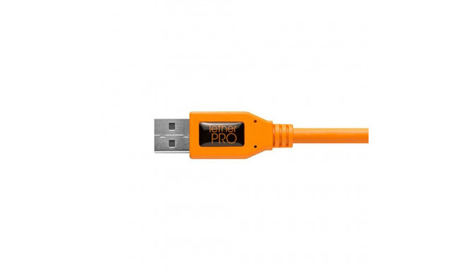 USB Cable - Tether Tools Pro USB 3.0 Micro-B Right Angle 50cm Orange
