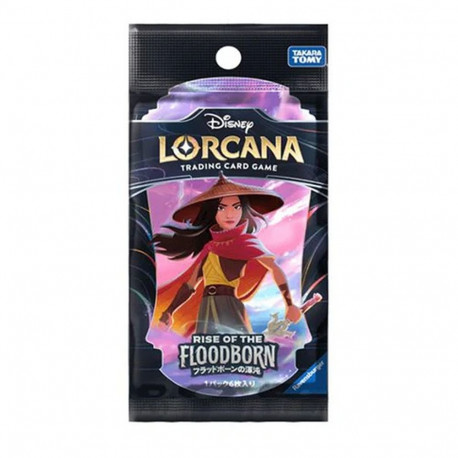 Trading Card - Disney Lorcana Rise of the Floodborn Booster Pack (6 Cards) Japanese