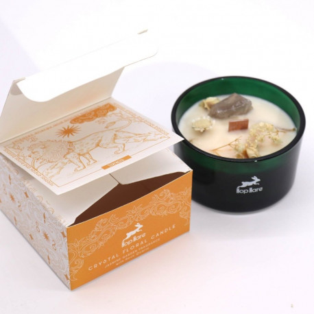 Home Fragrance - Hop Hare The Lion Jasmine Garden Candle 22h Dark Green