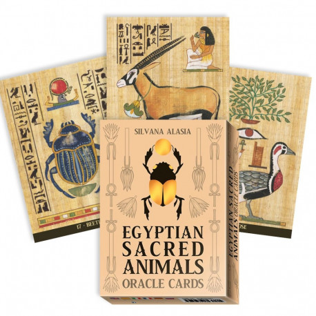 - Oracle Cards - Lo Scarabeo Egyptian Sacred Animals 36 Cards 13.5 x 9.8 cm