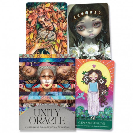 Oracle Card Deck - Unity Oracle Blue Angel 50 Cards 168-Page Guidebook