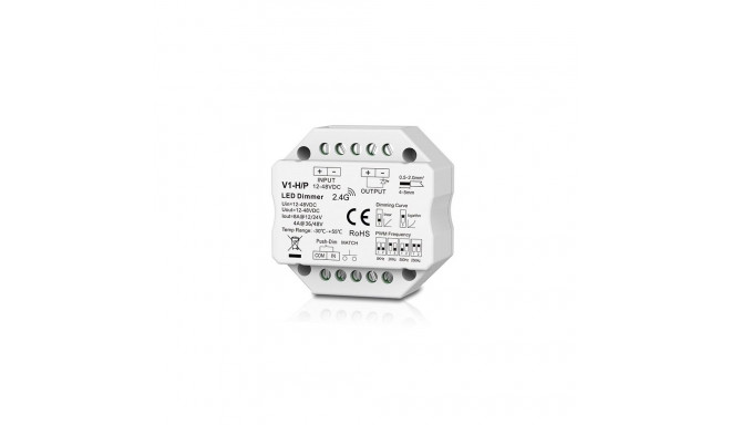 LED Controller - V1-H/P 12-48V 8A RF Remote Push-Dimm