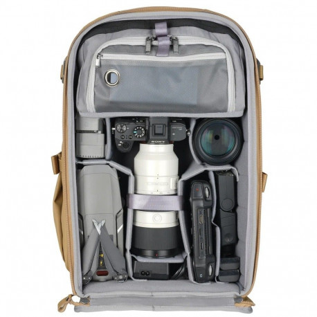 Camera Backpack - Vanguard VEO METRO B30L 30L, laptop sleeve, beige