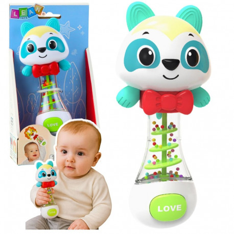 kõrin mänguasi beebile karu värviliste kuulidega