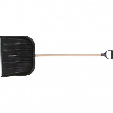 Łopata śnieg.sz.485mm w.395mm pl.cz.okucie bl.+t.drew.+rączk