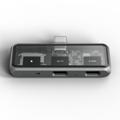 Satechi Mobile XR -USB-C-hubi microSD-lukijalla, tähtiharmaa