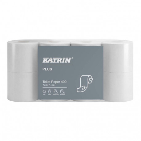 Tualettpaber 2-kihiline KATRIN Plus Toilet 400 EEasy Flush 8rl