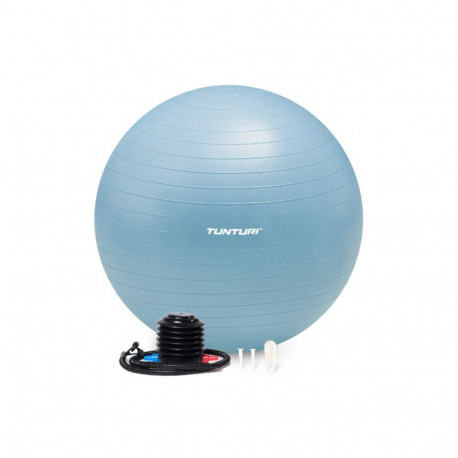 Võimlemispall TUNTURI Gymball 65cm Light Blue, Anti Burst, sinine