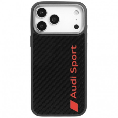 Audi Audi R8 Carbon Fiber MagSafe Case for iPhone 17 Pro Max - Black