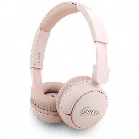Guess Guess Metal Logo Script Over-Ear Headphones - Pink