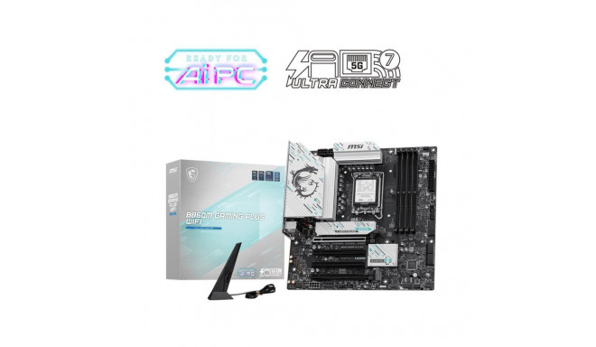 MSI Mainboard||Intel B860 Express|LGA1851|Micro-ATX|Memory DDR5|Memory slots 4|B860MGAMINGPLUSWIFI