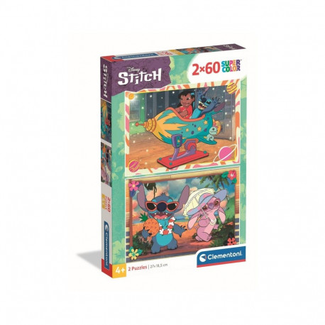 TOY PUZZLE STITCH 2X60P 24822