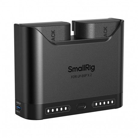 SmallRig laadimiskomplekt 5485 Turbo kaamera akudele LP-E6P