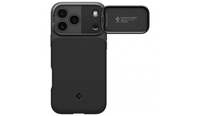 Spigen Optik Armor Mag MagSafe ümbris iPhone 17 Pro Max must