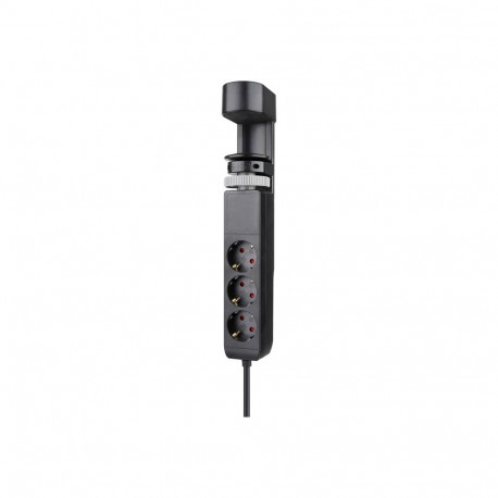 Neomounts lauapistikupesa DS22-840BL6 klambriga USB-C ja USB-A portidega, kiirlaadimine