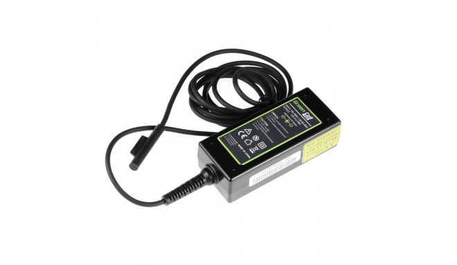 Green Cell PRO laadija AC-adapter Microsoft Surface Pro 3 ja Pro 4 jaoks 36W / 12V 2 58A / magnetili