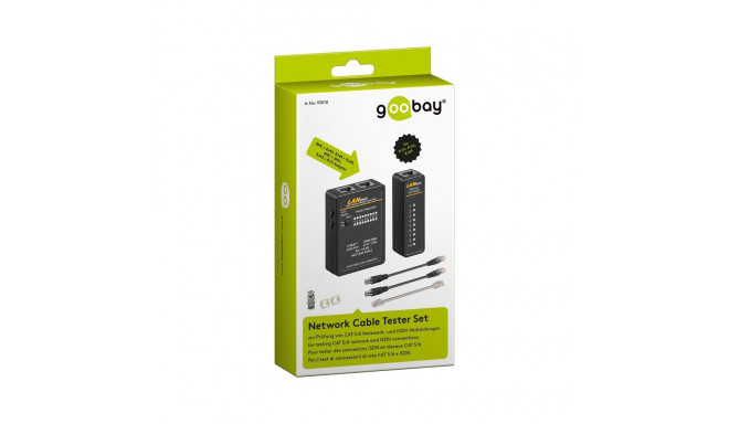goobay network tester for RJ 11/12/45 and BNC