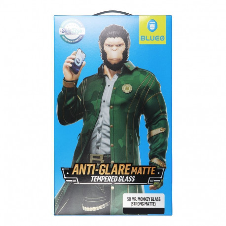 5D Mr. Monkey Glass - Apple iPhone X/XS/11 Pro black (Anti-Glare Strong Matte)