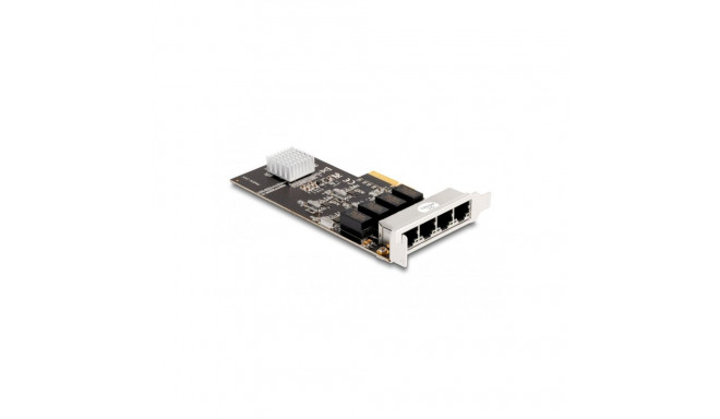 DeLOCK PCIe x4 to 4 x RJ45 Gbit, LAN adapter (Realtek RTL8111H)
