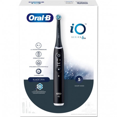 Braun Oral-B iO Series 6 Electric toothbrush (black, black lava)