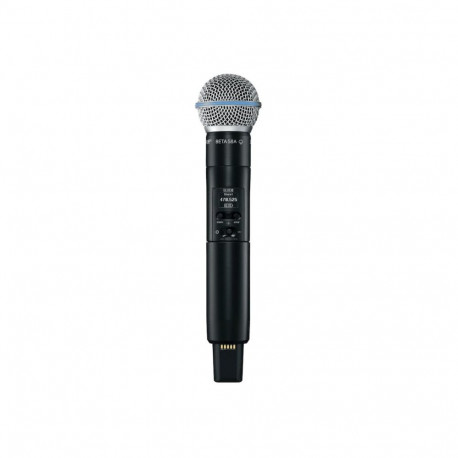 Shure SLXD2/B58=-G59 - handheld transmitter with Beta®58A capsule, 470–514 MHz