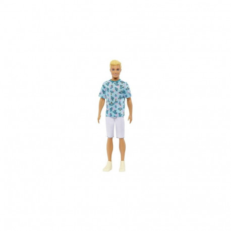 Barbie Fashionistas Ken Doll #211 with Blond Hair and Cactus Tee