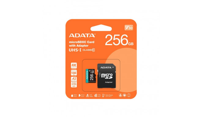 MEMORY MICRO SDXC 256GB W/AD./AUSDX256GUI3V30SA2-RA1 ADATA