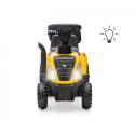 Pojazd cat traktor z przyczepą żółty jeździk