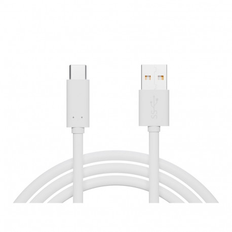 66-177# Przyłącze usb 3.0 a - usb-c 1,5m białe zawieszka