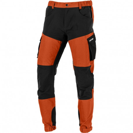 Spodnie z elementami stretch ceglasto-czarne, "3xl",ce,lahti