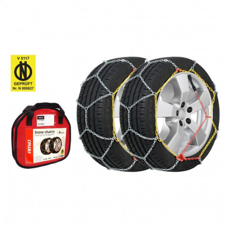 Łańcuchy śniegowe ö-norm 9mm + bag kns-90 amio-02318