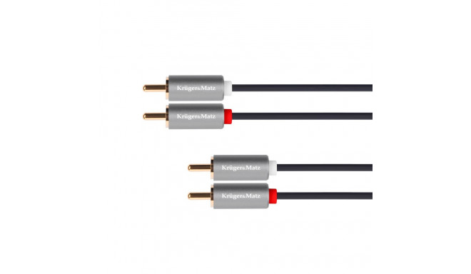 Kabel 2RCA-2RCA 5m Kruger&Matz Basic