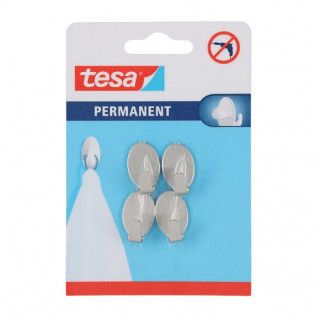 püsivad 4 tk "xs" ovaalsed metallist konksud