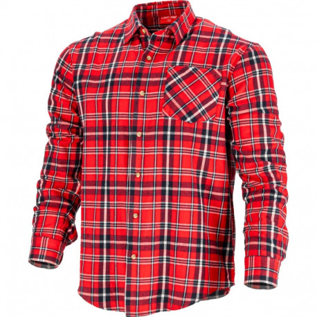 Koszula flanelowa czerw-granat., 170g/m2, "s", ce, lahti