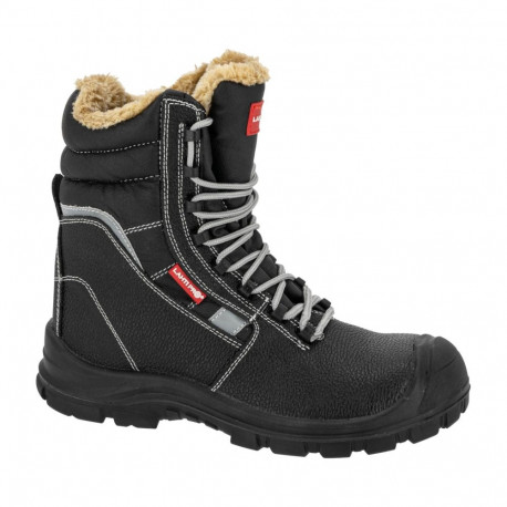 soojendatud kõrged nahast mustad töösaapad S3L FO SR, 46, CE, lahti