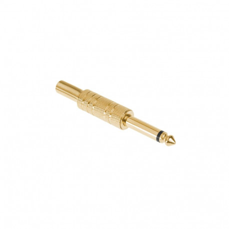 Wtyk Jack 6.3 mono złoty metal (25 tk.)