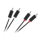 Kabel 2RCA-2RCA 3m Cabletech standard kaabel