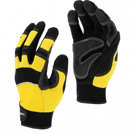 Rękawice warszt. czar.-żół. l280810p, karta, "10", ce, lahti