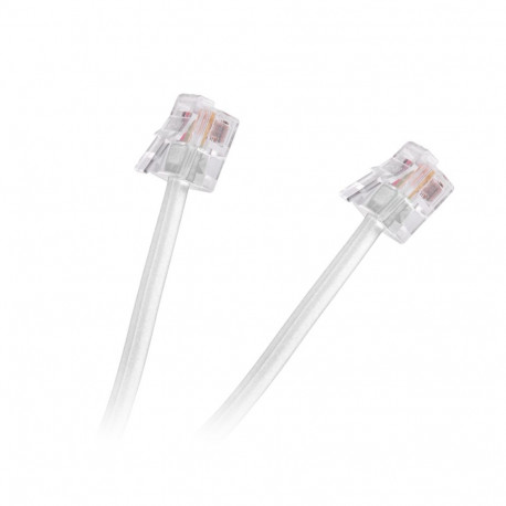 Telefonikaabel pistik-pistik 2m (10 tk.), valge