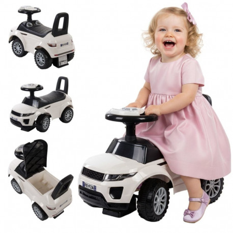 Laste käimistugi-auto 12m+, valge