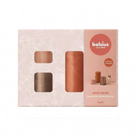 Bolsius Home Sweet Home Gift Set Peach