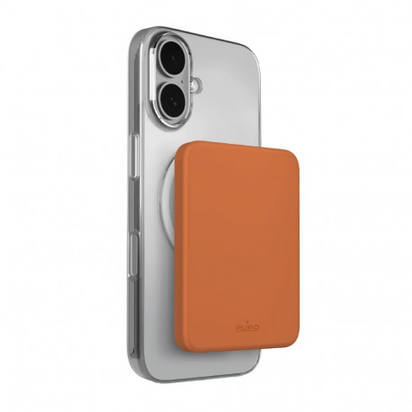 Puro Puro 4200mAh Ultra-Thin MagSafe USB-C Compatible Power Bank - Orange