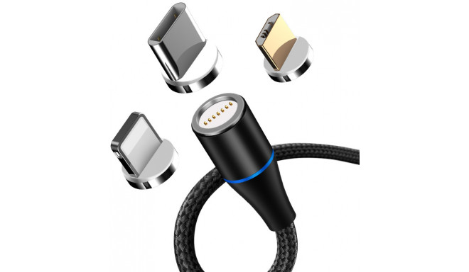 Maxlife cable MXUC-03 USB - Lightning/USB-C/microUSB Magnetic 1m