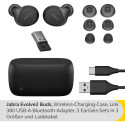 Jabra Evolve2 Buds, headphones (black, MS, USB-C, Bluetooth)