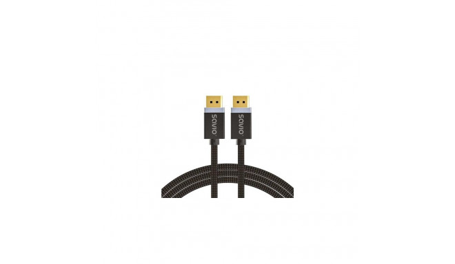 Savio DisplayPort cable 2 m Black CL-166