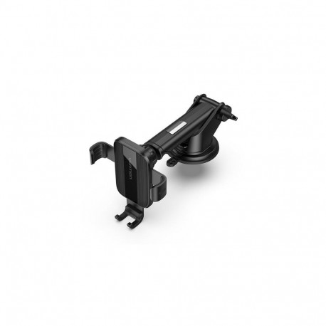 Vention Auto-Clamping Car Phone Mount With Suction Cup Black Square Type