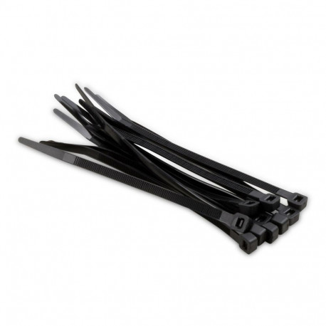 Plastic clamps black 3x120mm (100pcs.) Kreator