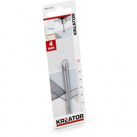 Kreator tile and glass drill bit KRT011102, 4x65mm, 4mm, 4mm